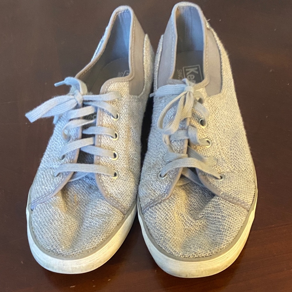 Keds Women's Light Gray Textured Sneakers